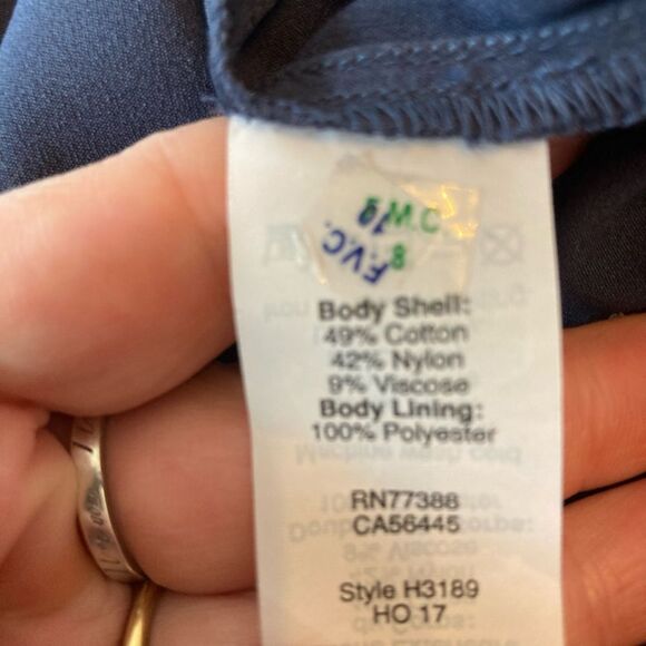 J.Crew Elegant Blue and Red Lace Dress blue background red & blue lace overlay - Picture 9 of 10